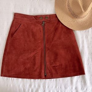 Sanctuary | Red Suede Skirt size 0
